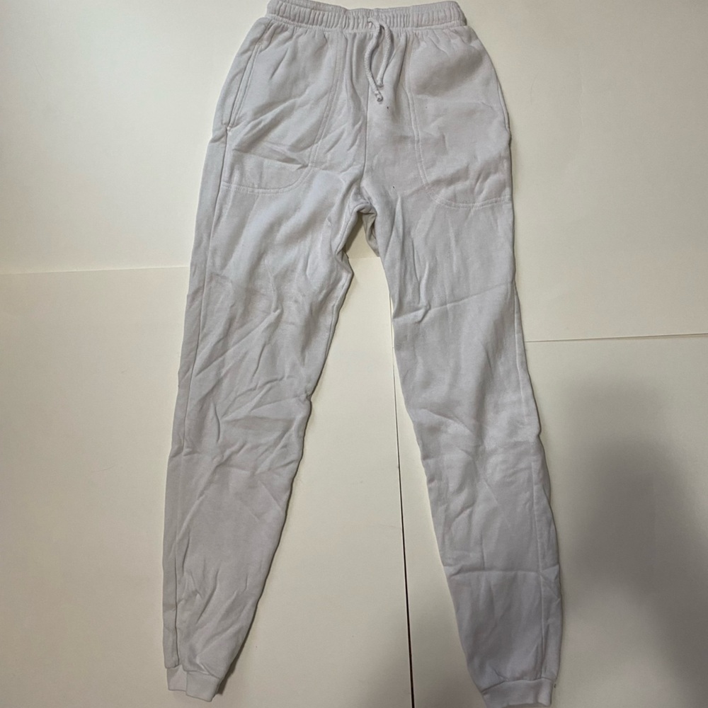 🩵White Jogger Pants (for tie dye)